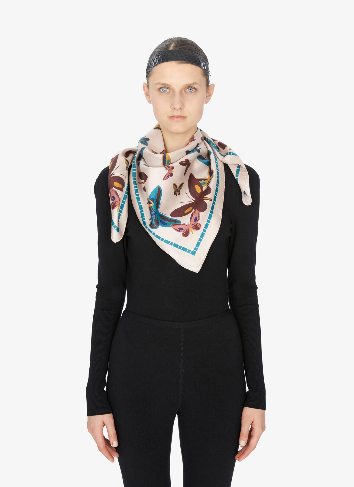 Silk Butterfly Scarf ALAÏA MULTICOLOR SILK BUTTERFLY SCARF